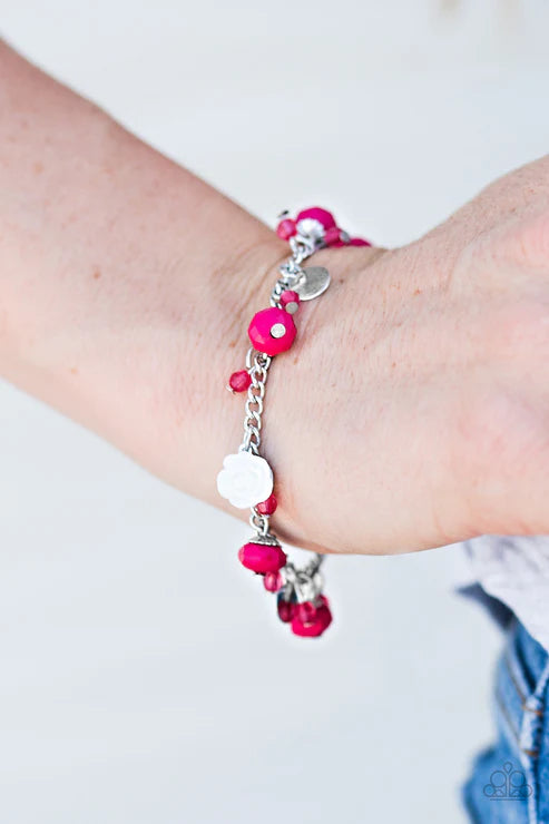 Paparazzi - Spoken For - Pink Bracelet