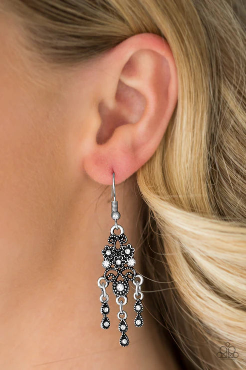 Paparazzi - Spring Bling - Silver Earrings