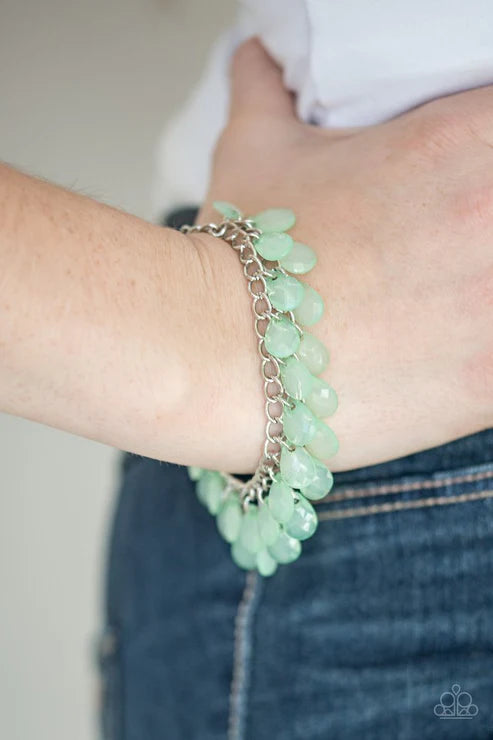 Paparazzi - Step Out of SHINE - Green Bracelet