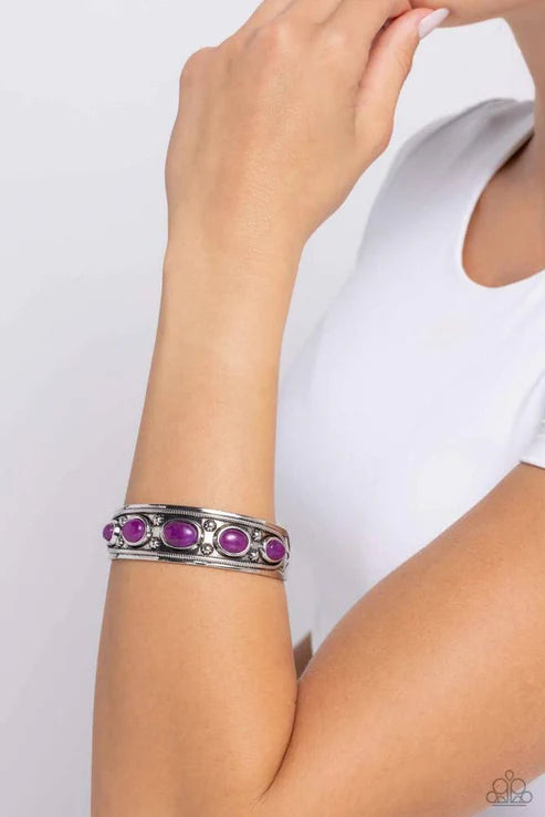 Paparazzi - Stony Surprise - Purple Bracelet