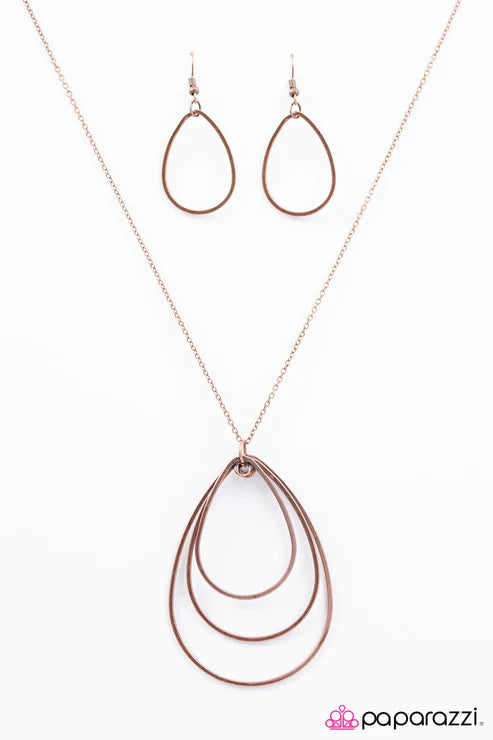 Paparazzi - Summer Storm - Copper Necklace