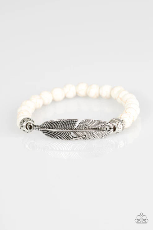 Paparazzi - Take Wing - White Bracelet