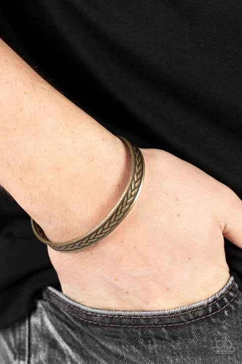 Paparazzi - Terra Tread - Brass Bracelet