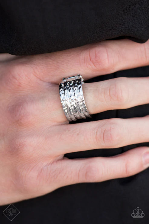 Paparazzi - Texture Timbre - Silver Ring