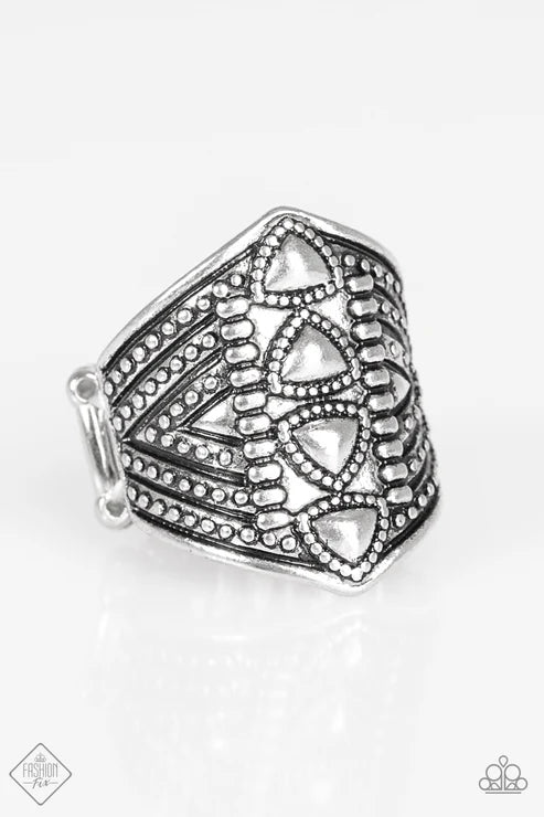 Paparazzi - Texture Tracker - Silver Ring