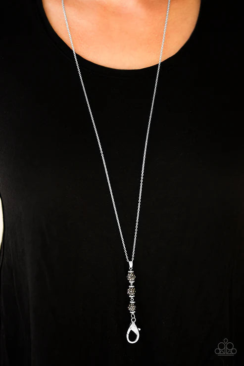 Paparazzi - The Diva Wears Prada - Black Lanyard Necklace