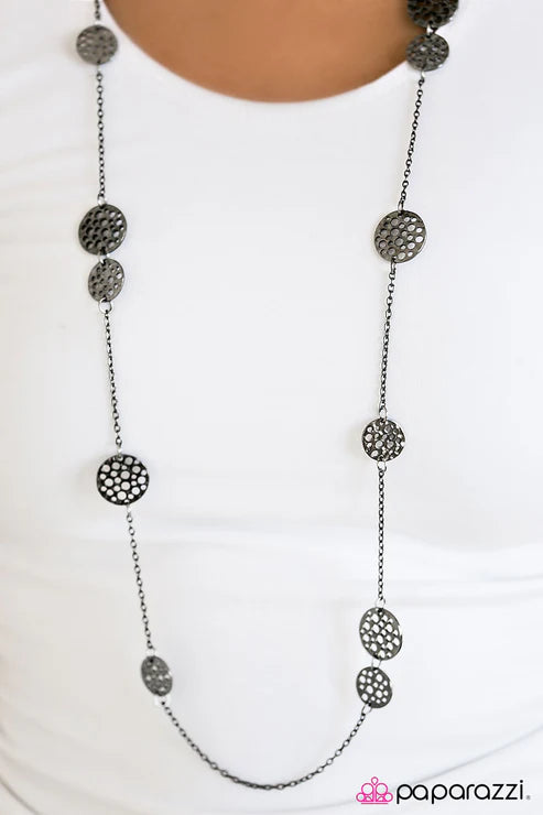 Paparazzi - The Holey Grail - Black Necklace