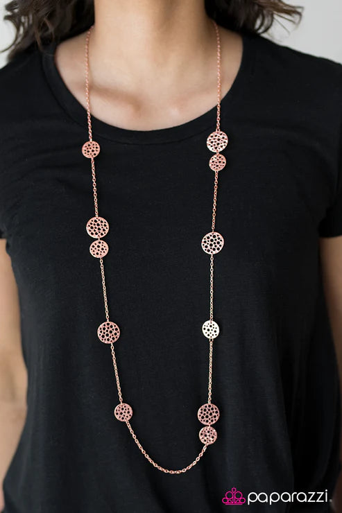 Paparazzi - The Holey Grail - Copper Necklace