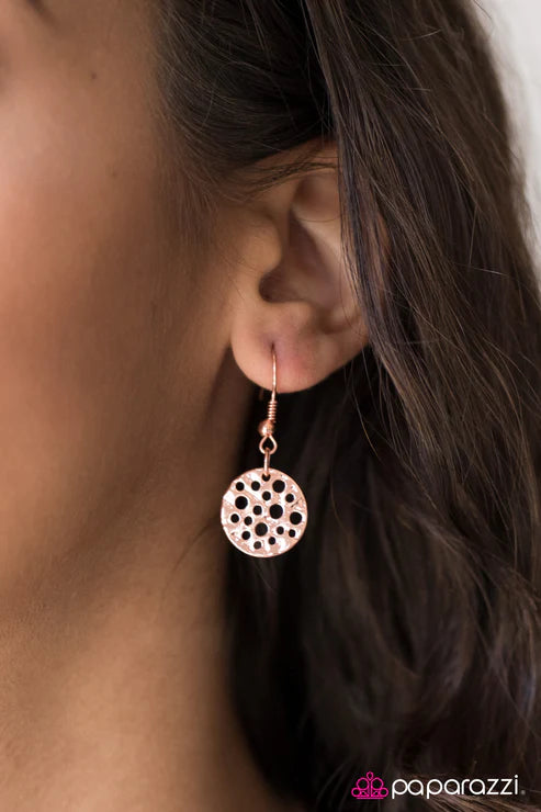 Paparazzi - The Holey Grail - Copper Necklace
