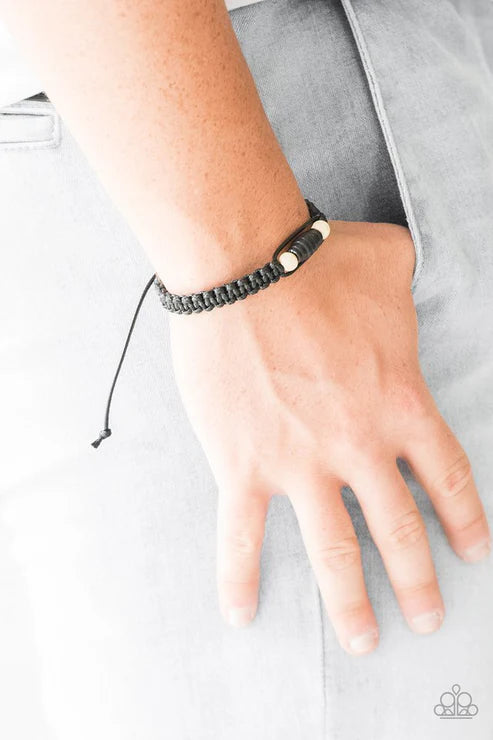 Paparazzi - Tiki Traveler - Black Bracelet