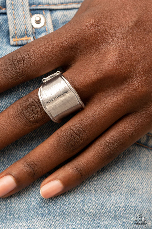 Paparazzi - Too Little Too SLATE - Silver Ring