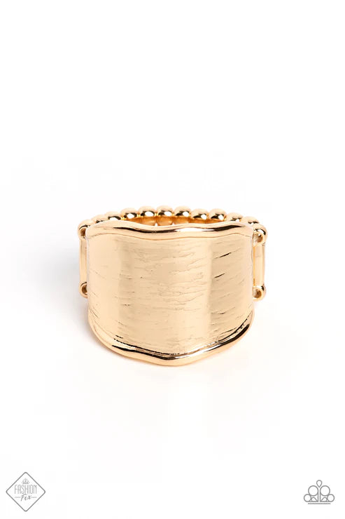 Paparazzi - Too Little Too SLATE - Gold Ring