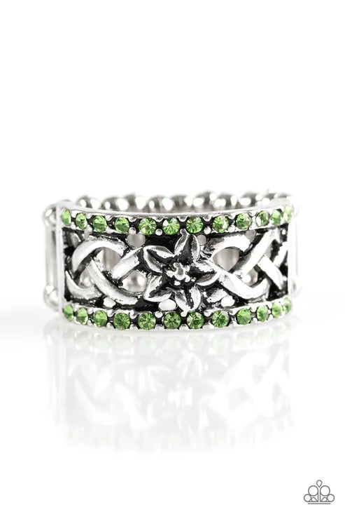 Paparazzi - Tropical Springs - Green Ring