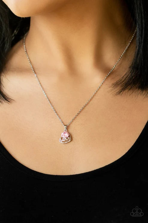 Paparazzi - Turn On The Charm - Pink Necklace