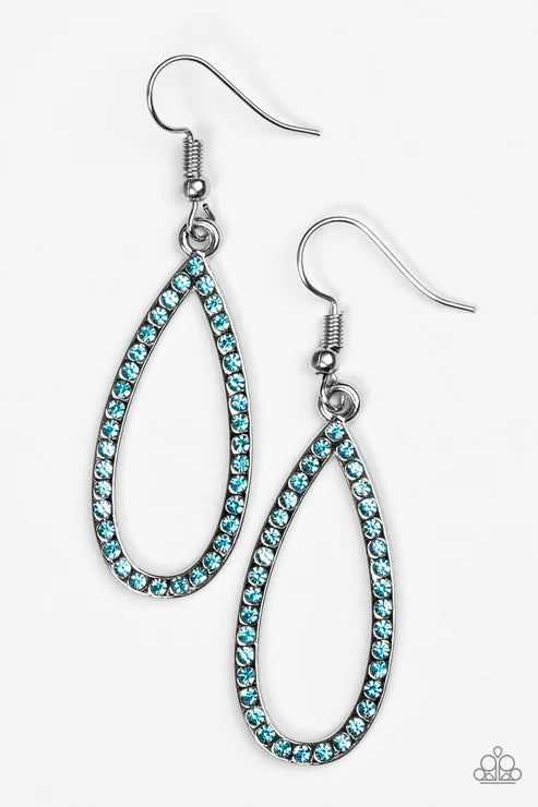 Paparazzi - Twilight Shimmer - Blue Earrings