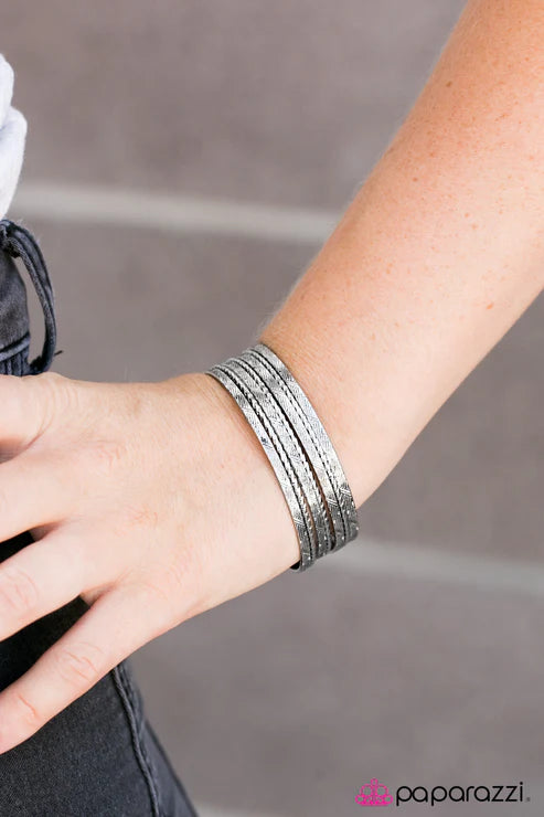 Paparazzi - When In Waikiki - Silver Bracelet