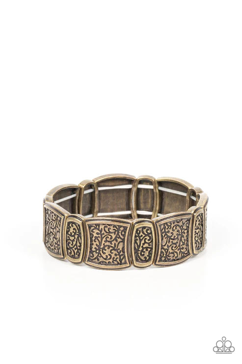 Paparazzi - Wine Country  - Brass Bracelet
